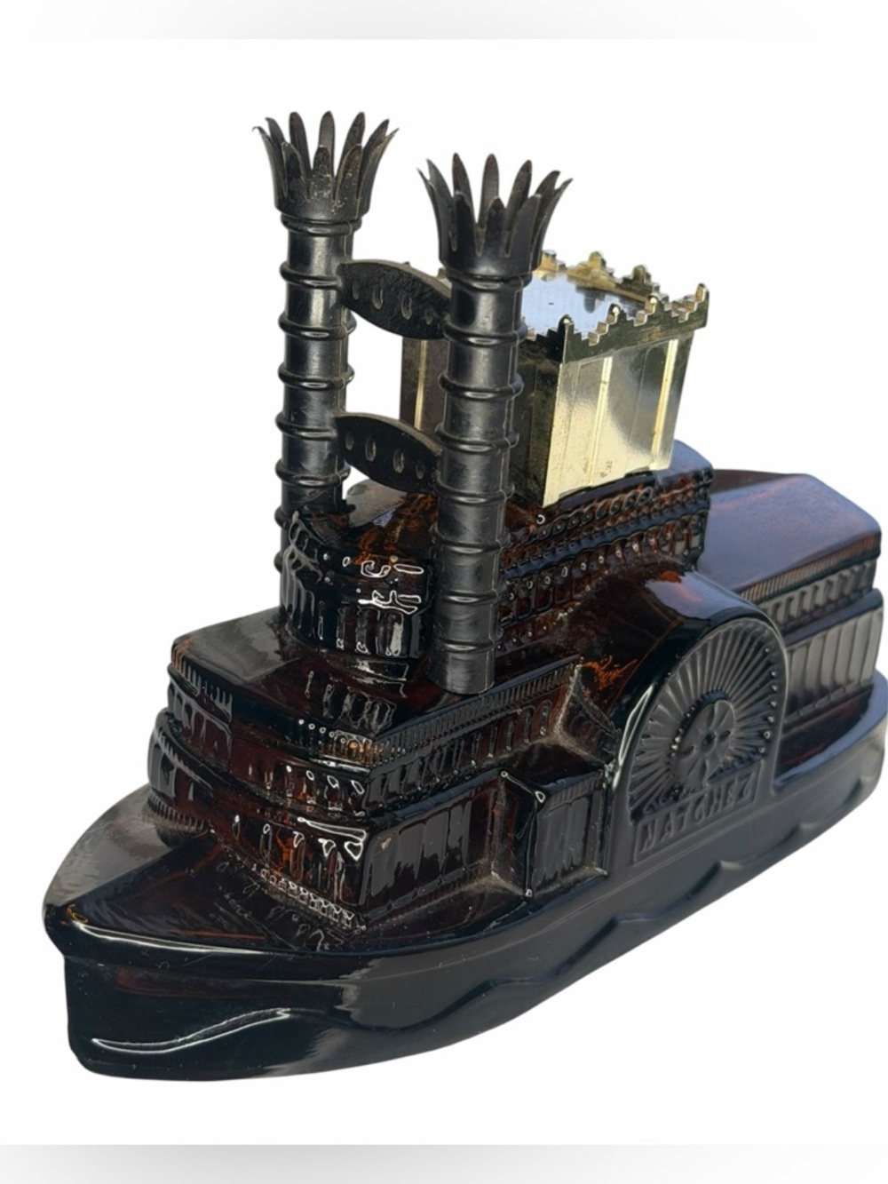 Rare Vintage Avon "Side Wheeler" Natchez Steamboat Decanter (Empty)